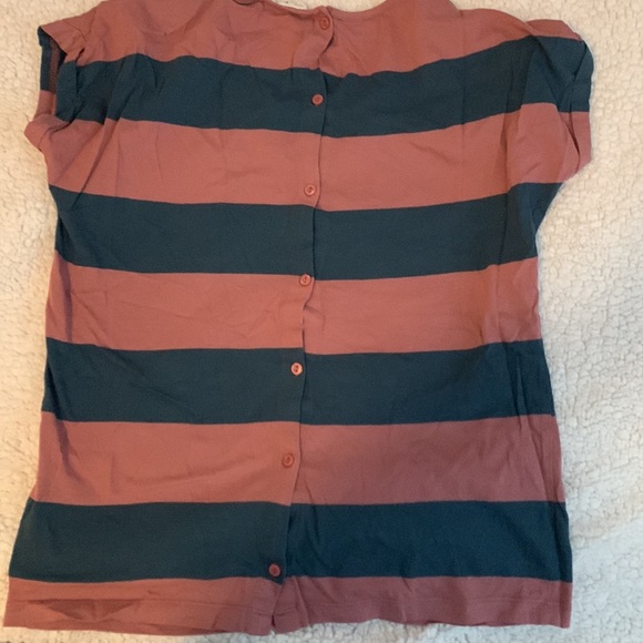t shirt with Pink and blue stripes, size XS, from h&m, buttoned up in the back - Picture 2 of 2